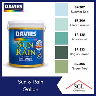 DAVIES Sun & Rain  BLUE / GREEN 4 Liters / 1Gallon
