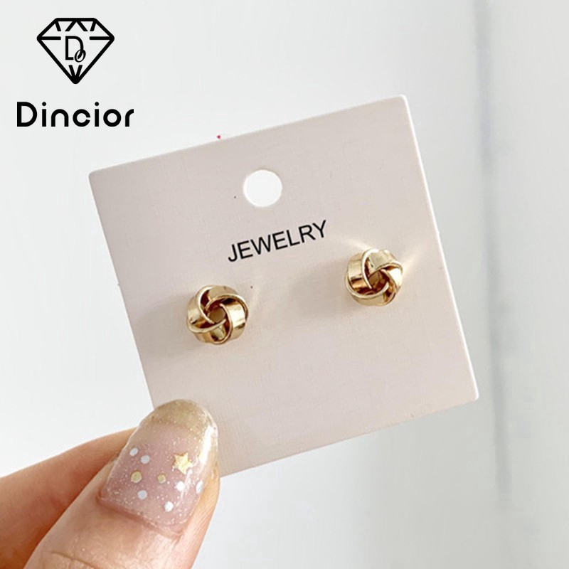 Simple Little Winding Gold Stud Earrings Women Girl Ins Shopee Philippines