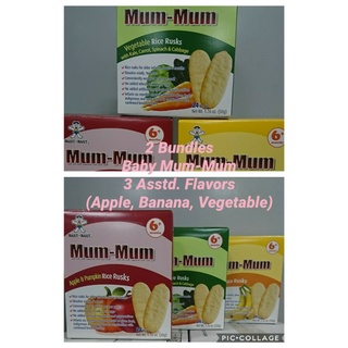 Mum-Mum Biscuit Two (2) Bundle Pack (2Apple, 2Banana, 2Vegetable)