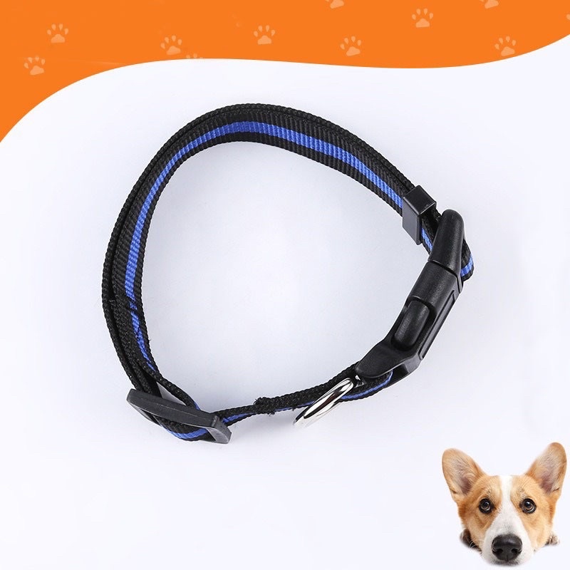 2021 Hot SALE Soft Adjustable Nylon Stripes Heavy Duty Dog Collar Multiple Sizes for ADULT DOGS CATS #8