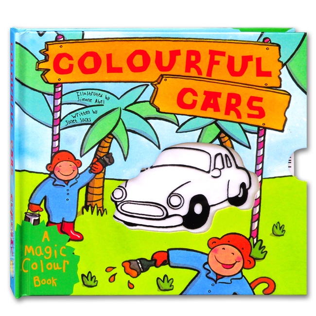 Colorful Cars A Magic Color Book (Pull the Tabs to Show the Color