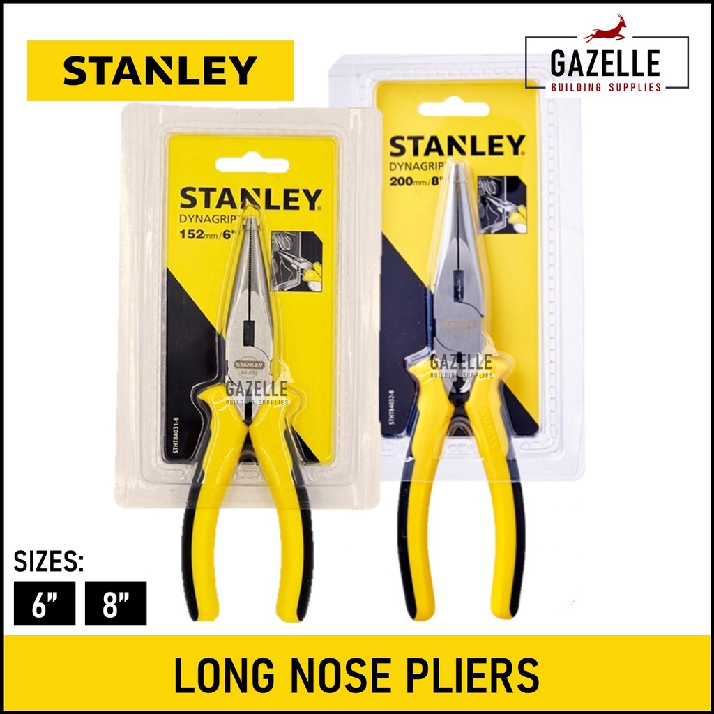 Stanley Heavy Duty Long Nose Maxgrip Pliers 6 8 5 5 Needle 84 031 84 032 84 119