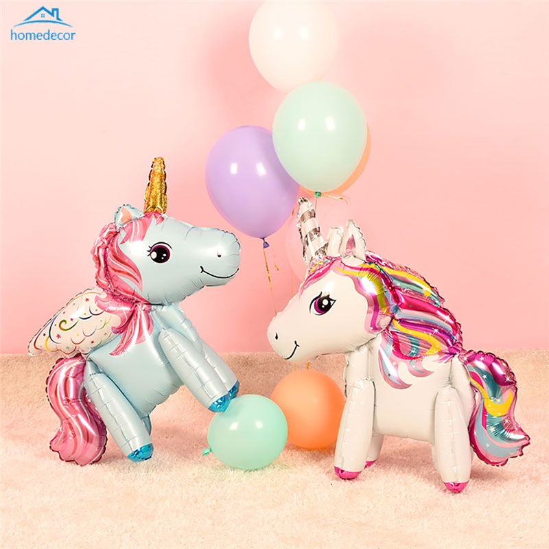 HD Cartoon Unicorn Decoration Party Decorating Supply Balloons Foil Letter Balloon Baby Shower Birthday Balloons