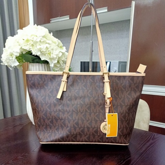 mk tote bag with zipper