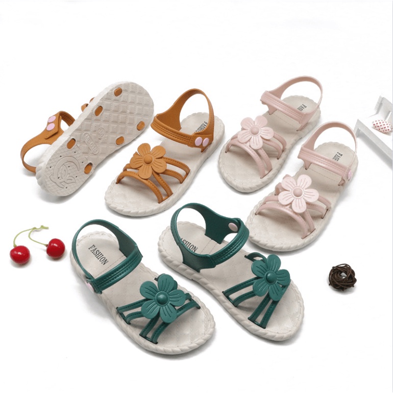 Mga bagong pambata sandals summer fashion prinsesa sapatos | Shopee ...