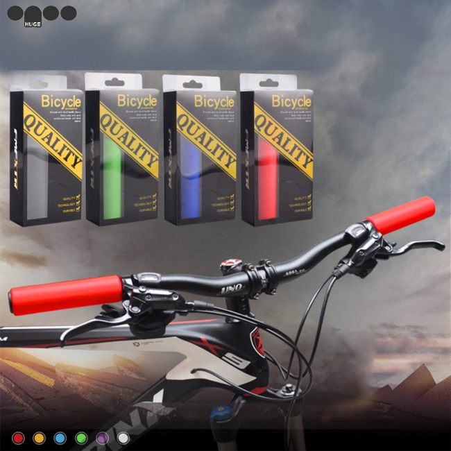 1 Pair Bicycle Handle Bar Grips Cover Mountain Bike Silicone Anti-Slip Handlebar