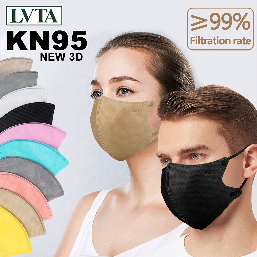 KN95 MASK New 3D Face Mask LVTA KF94 Non-Woven Sustainable Soft ...