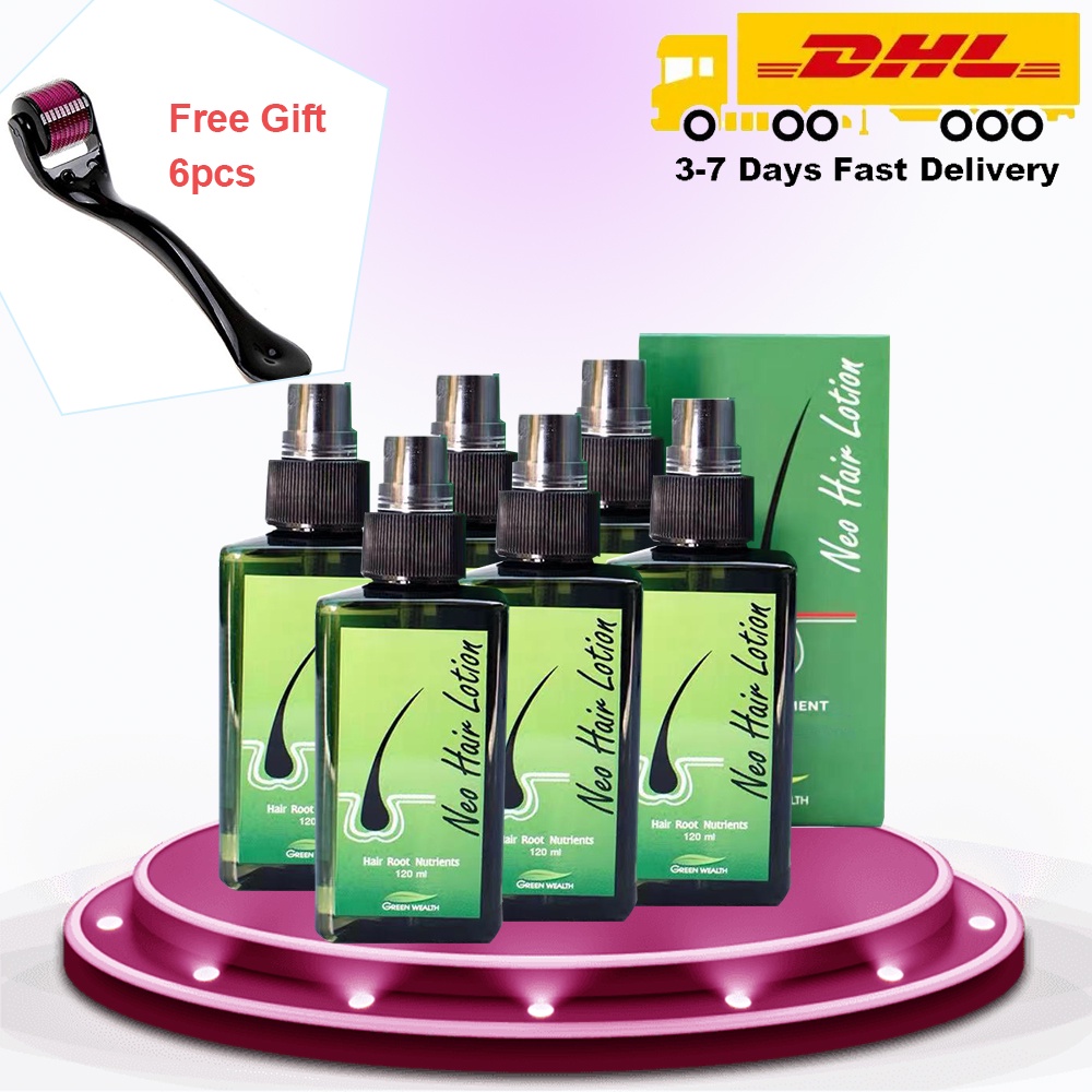KZE6x 120ml Neo Hair Lotion Growth Root Loss Treatments Beards Sideburns  Regrowth Oil Original | Shopee Philippines