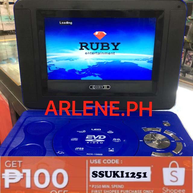 Cod New Dvd Portable Evd Player 15 8 3d Tv Tuner Shopee Philippines