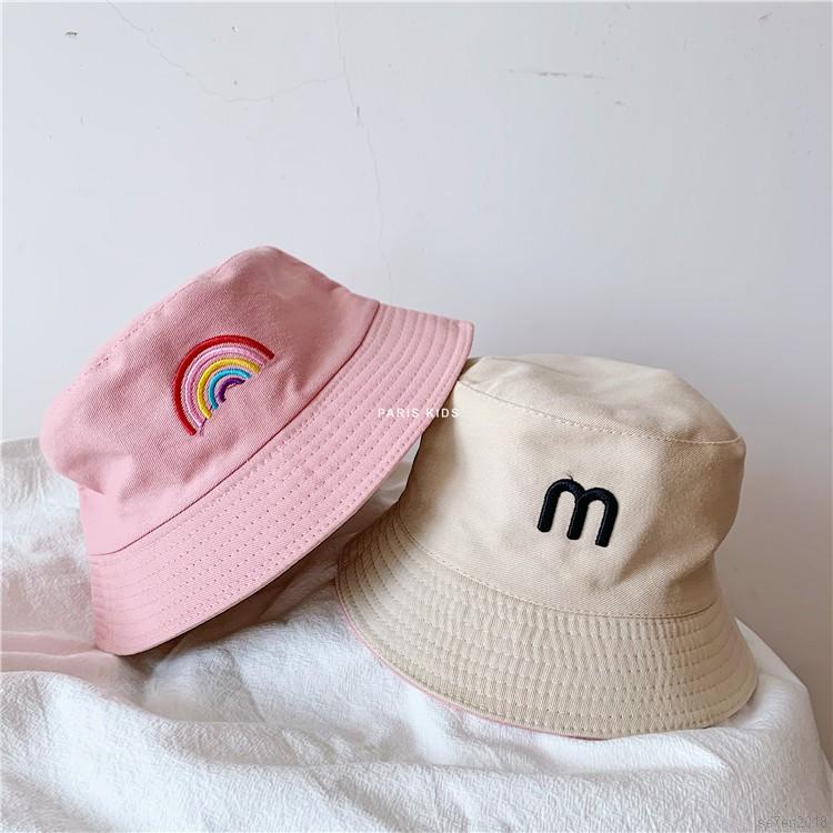 Se7en Child Baby Fort INS Korean Children's Basin Hat Double-Sided Can Bring Boys Girls Bucket Outin