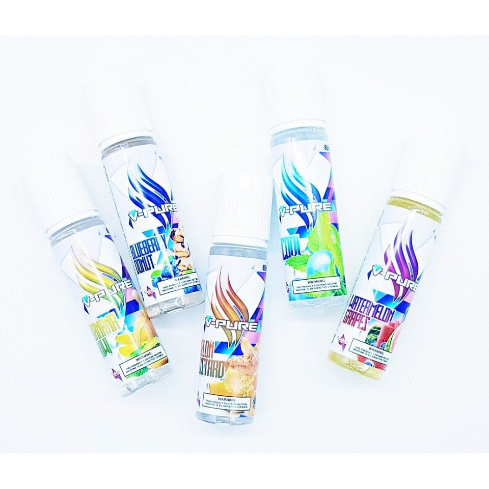 V Pure Team100 65ml Vape Juice E Liquid Vaping Low Strength High VG