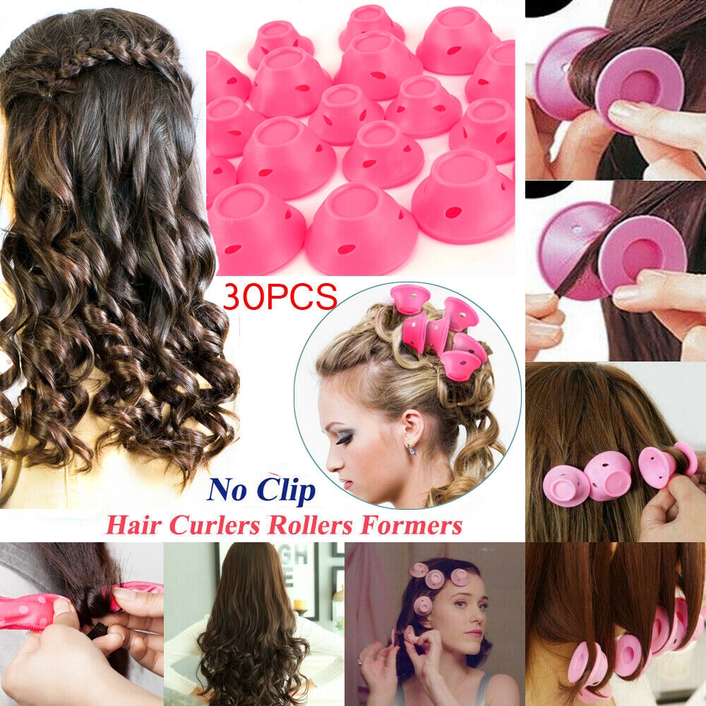 Hair Curler Silicone Rollers Magic Twist Spiral Curlers Heatless No Heat  Styling | Shopee Philippines