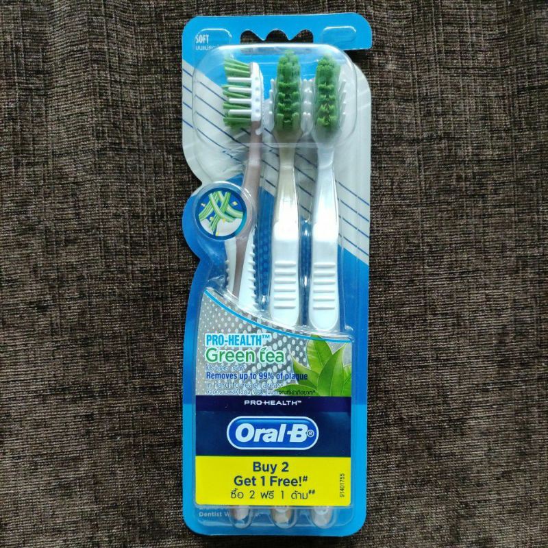oral b green tea toothbrush