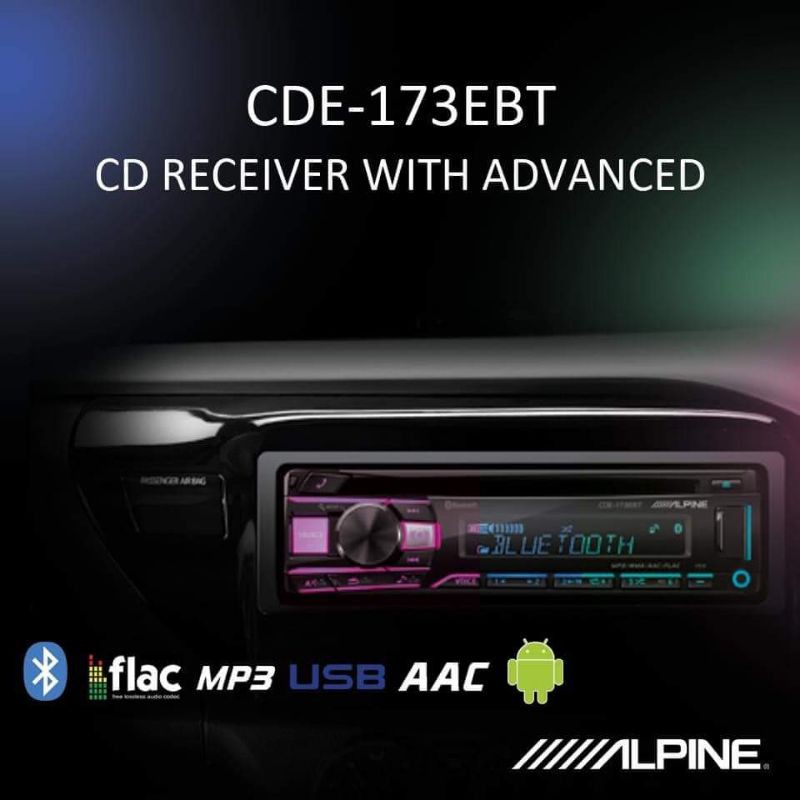 ALPINE CAR AUDIO CDE-173EBT | Shopee Philippines