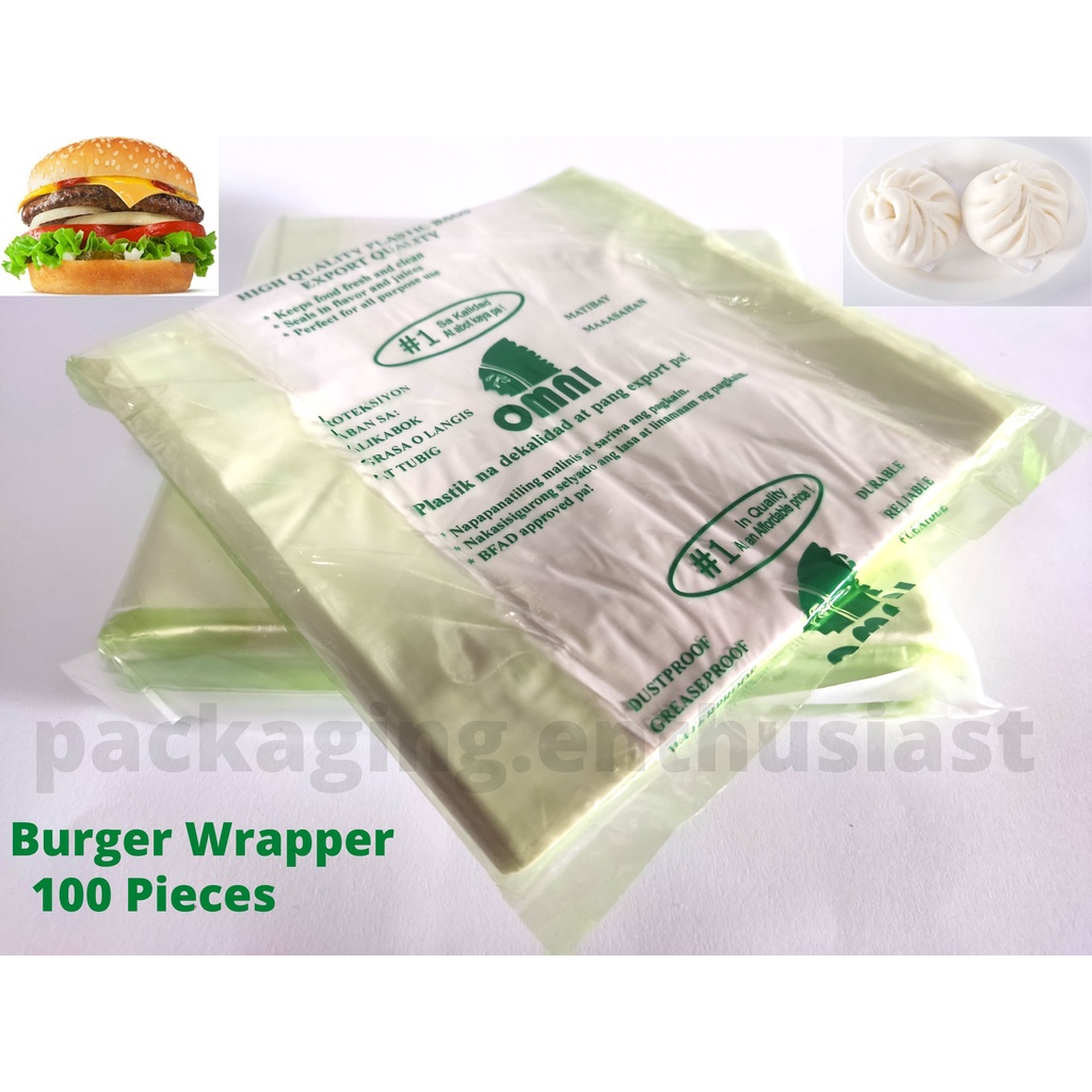 BURGER WRAPPER / HOTDOG WRAPPER / SANDWICH / SIOPAO WRAPPER / (PLAIN