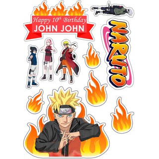 NARUTO Cake Topper Cake Decoration Personalized Customized | Shopee