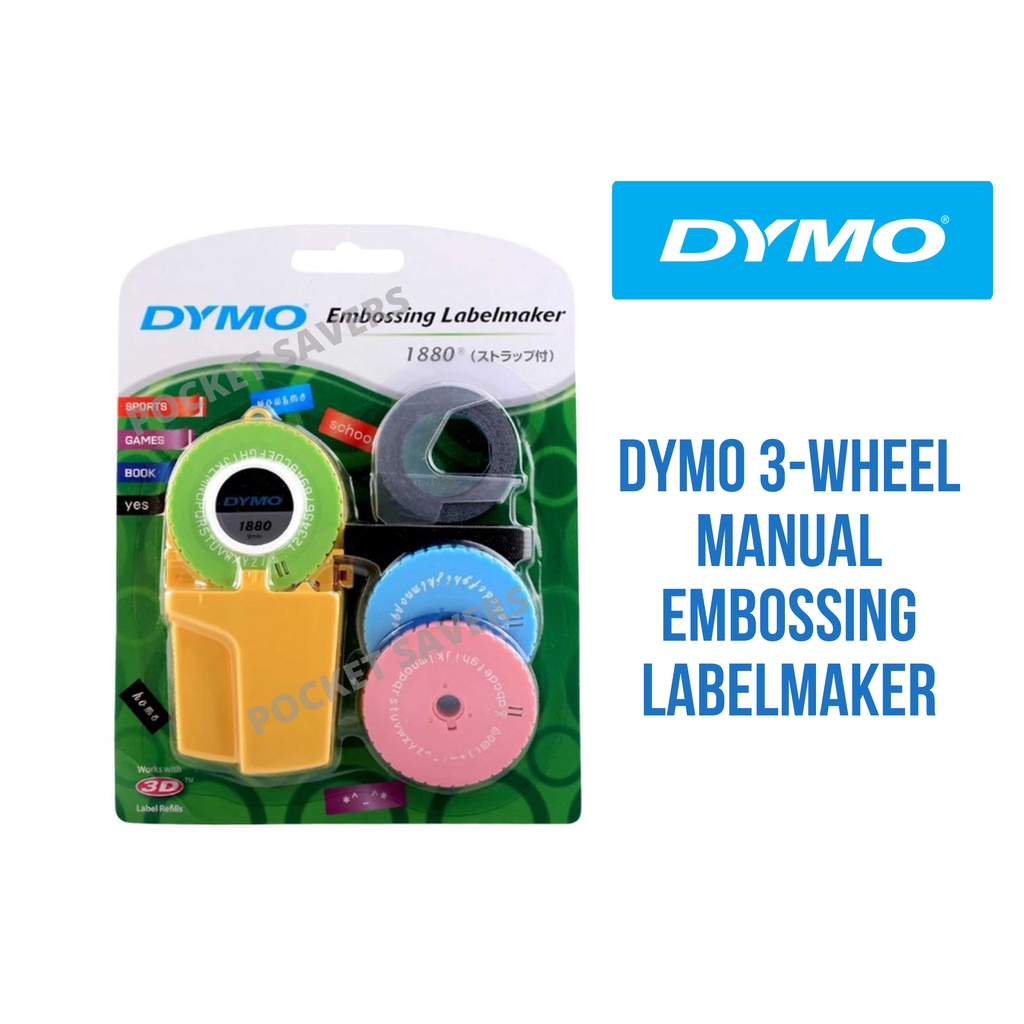 Art Hub Dymo 3Wheel Manual Embossing Labelmaker (Label Maker, Printer) Shopee Philippines