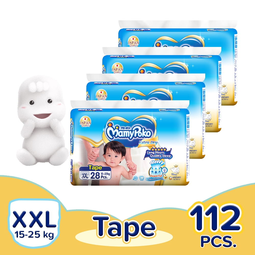 MamyPoko Extra Dry Tape XXL 28s Pack Of 4 Shopee Philippines