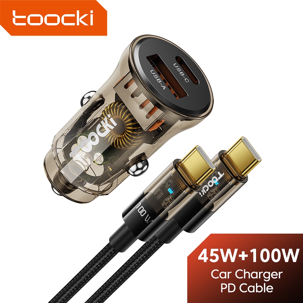 toocki-usb-type-c-to-cable-45w-car-charger-transparent-100w-quick