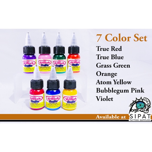 7 Color Set Artech Colors 15ml/ Half oz Artech Ink | Shopee Philippines