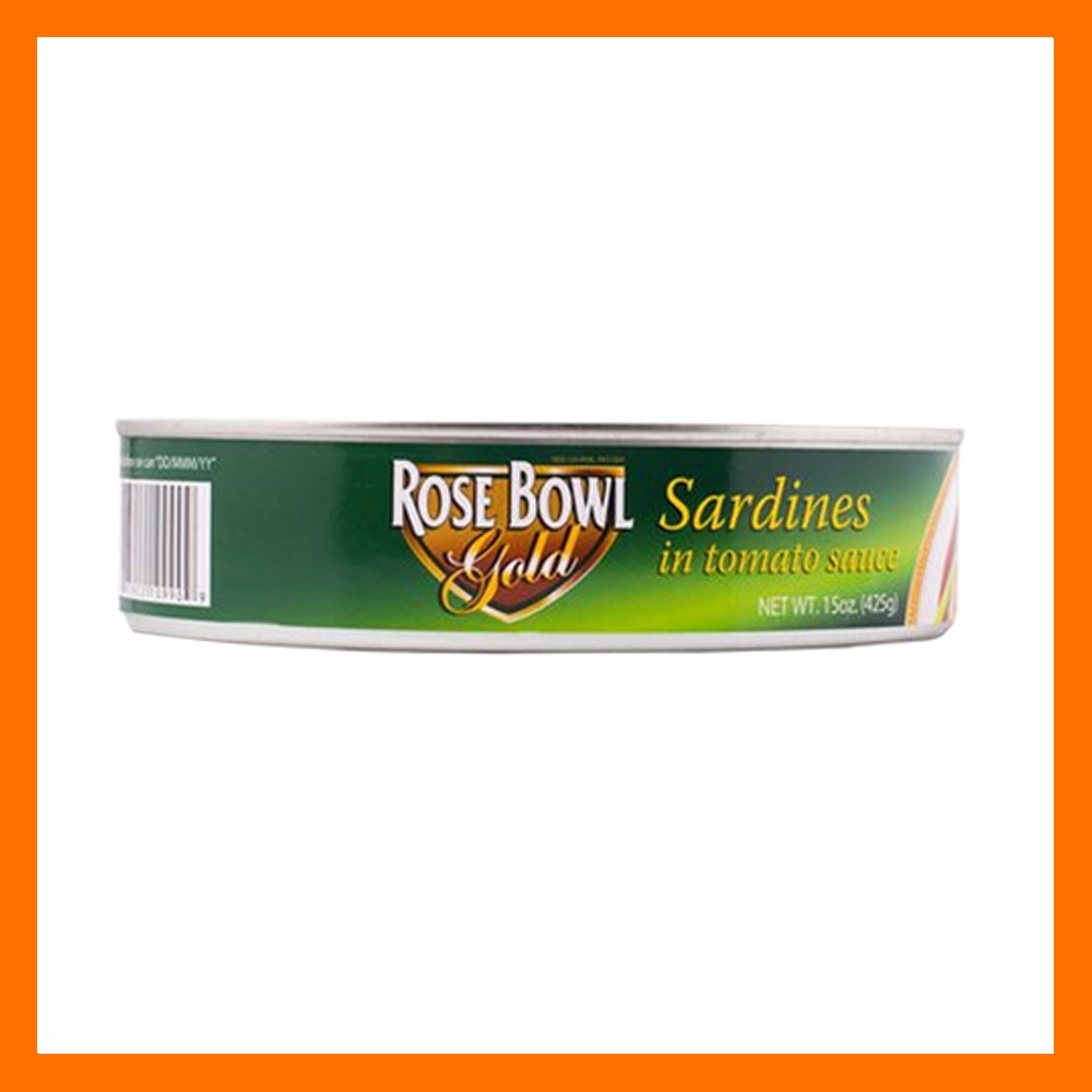 Rose Bowl Gold Sardines Oval in Tomato Sauce 0.42kg Shopee Philippines
