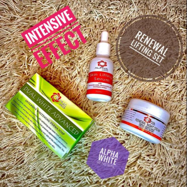 alpha white renewal set