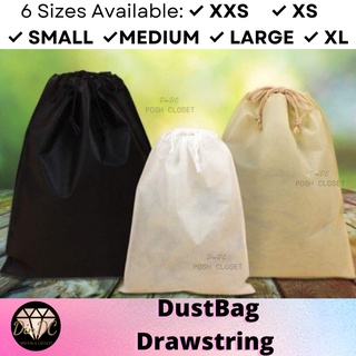 DinDC Dust Bag Drawstring White, Beige, Black Multi purpose non woven for bags, shoes, helmets