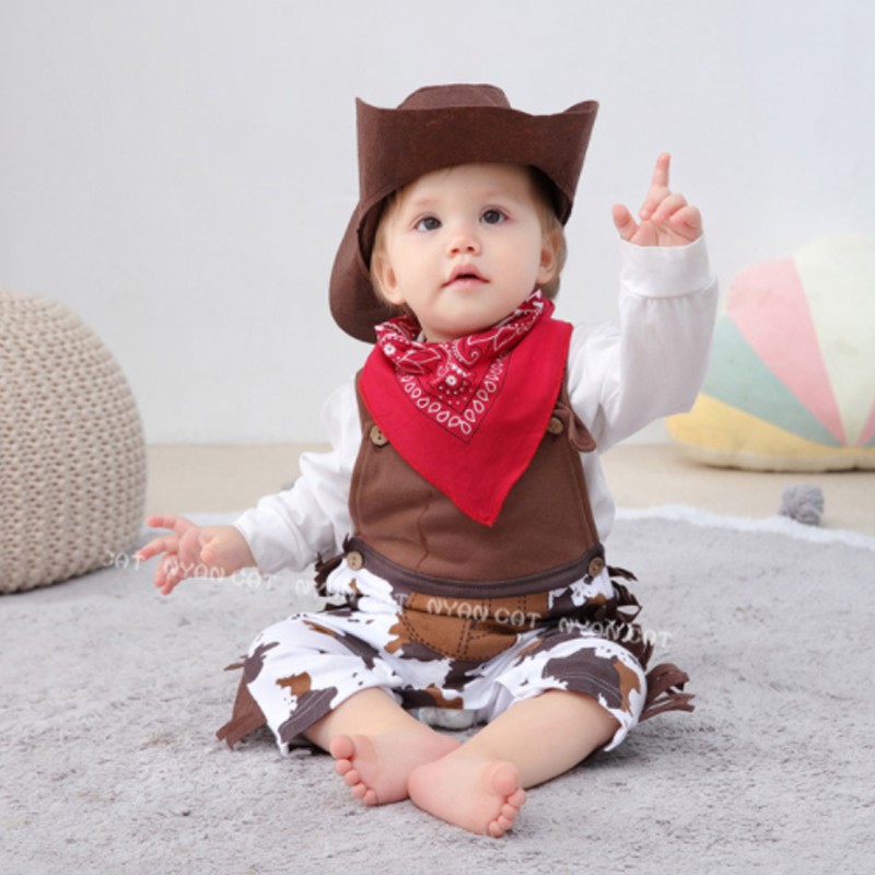 Baby Toddler Boy Cowboy Western Sheriff Costume Romper Bib Baby Boys  Halloween Costume for Baby Clothes Birthday Gift for Baby | Shopee  Philippines