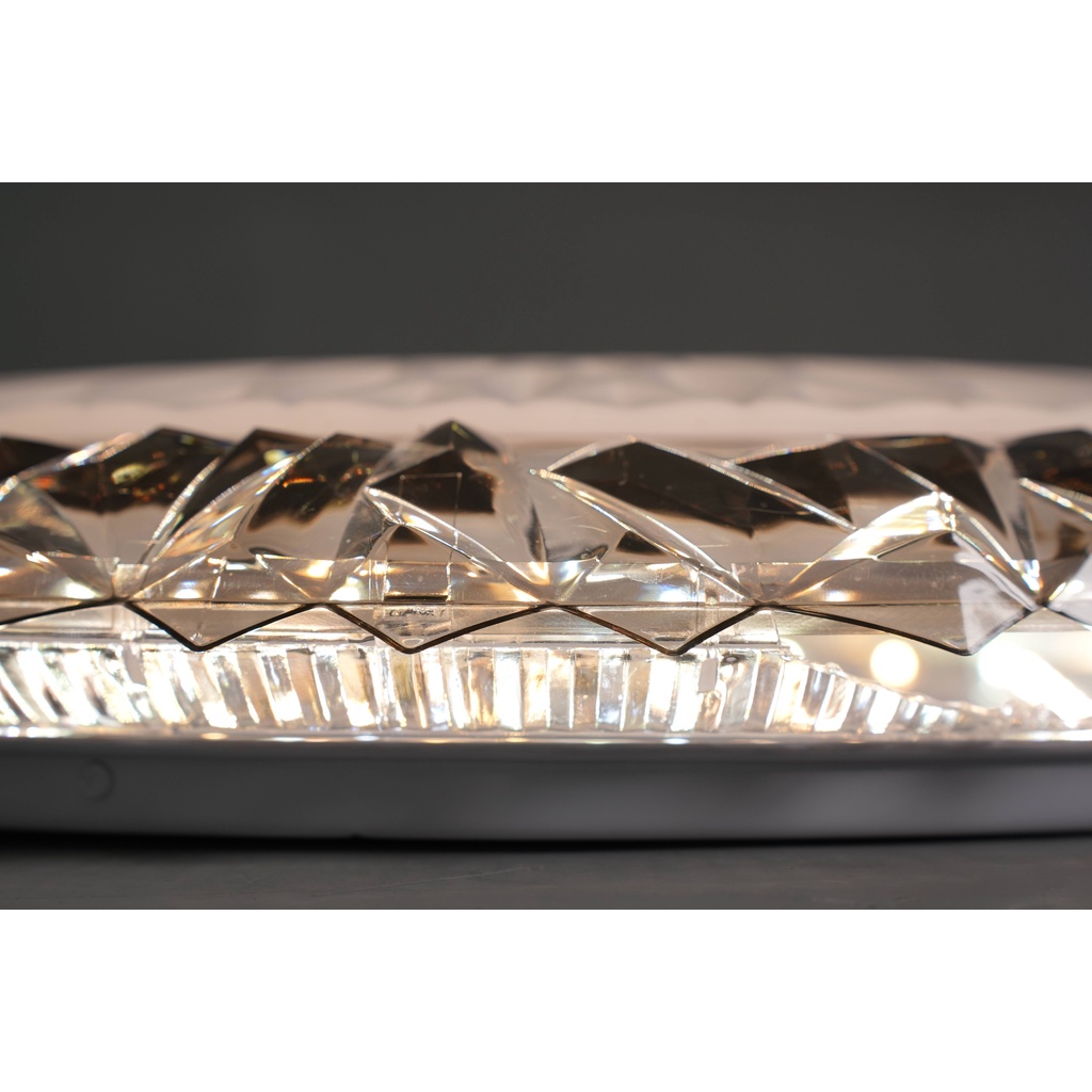 【SUN】COD LED Ceiling Light Ultra Thin Lamp Three Color Dimming for Living Room Home Deco 52cm