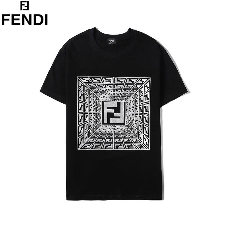 fendi black and white t shirt