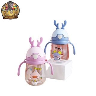 BCW  370ml deer ear water bottle for baby with division for babies to learn to drink water #1