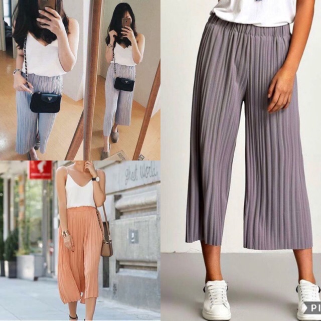 PLEATED TOKONG SQUARE / CROPPED PANTS ACTUAL PHOTO Shopee Philippines
