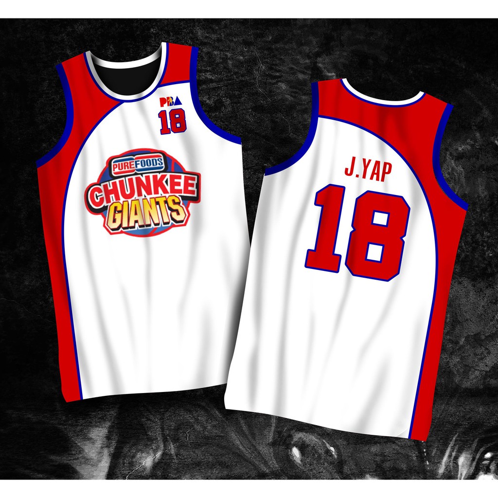 PUREFOODS CHUNKEE GIANTS YAP #18 PBA JERSEY Full Sublimation Basketball ...