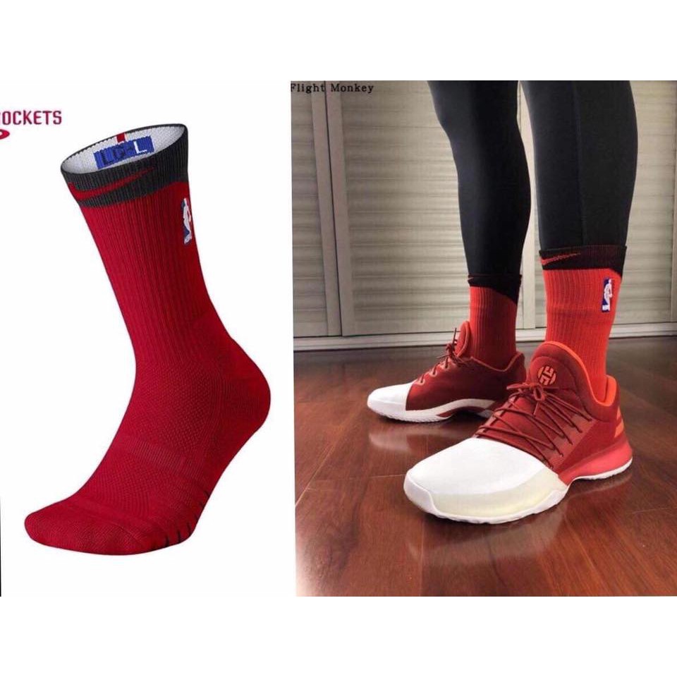 red nike elite socks