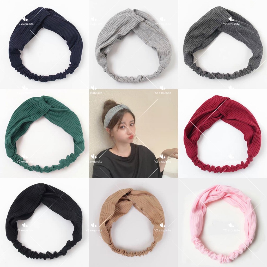 Y2 ExquisitHair band Women elastic turband head wrap Headband Shopee