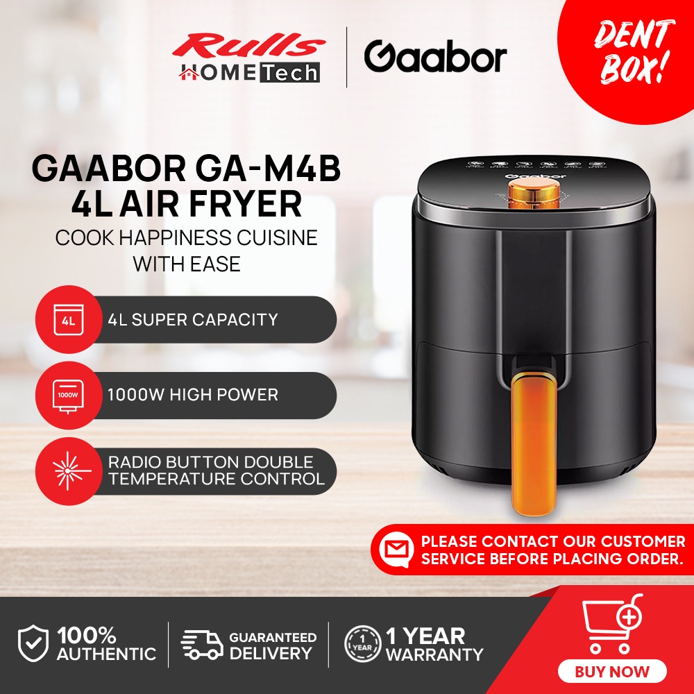 Gaabor GAM4B 4L Air Fryer Multifunctional Oilfree Healthy Cooking