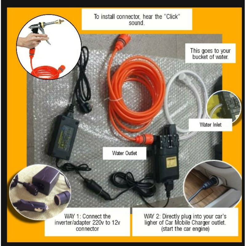 SOE Carwash Pressure Washer 48V Cordless Washer Portable High Pressure Washer Power Sprayer Handheld