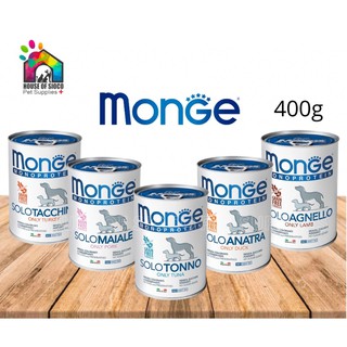 Monge Monoprotein Solo Paté Wet Dog Food 400g