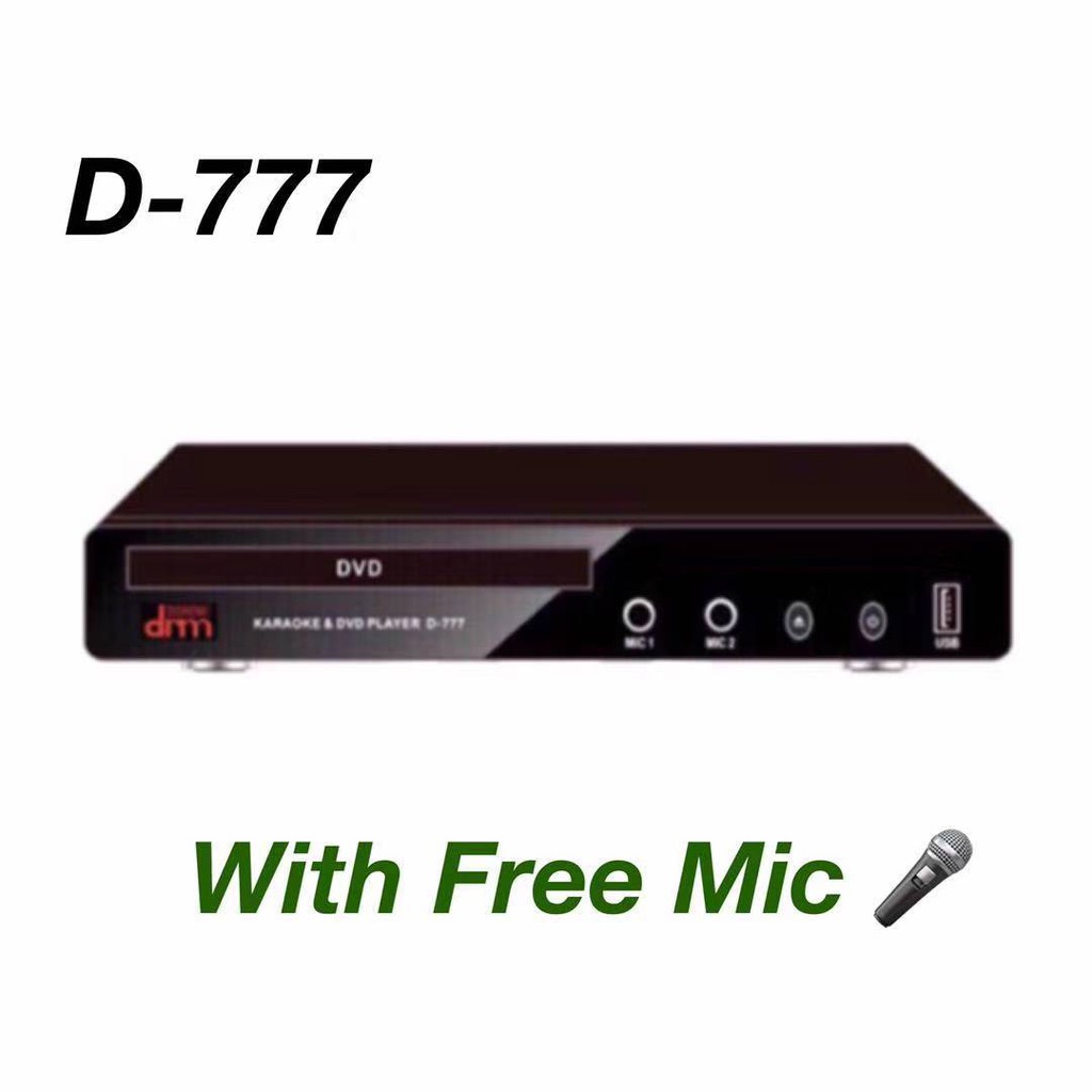 D777 MIDI DVD Karaoke Player Free Mic Shopee Philippines