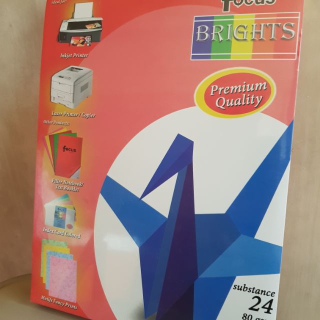 Focus Brights Colored Paper (Assorted Colors) Shopee Philippines