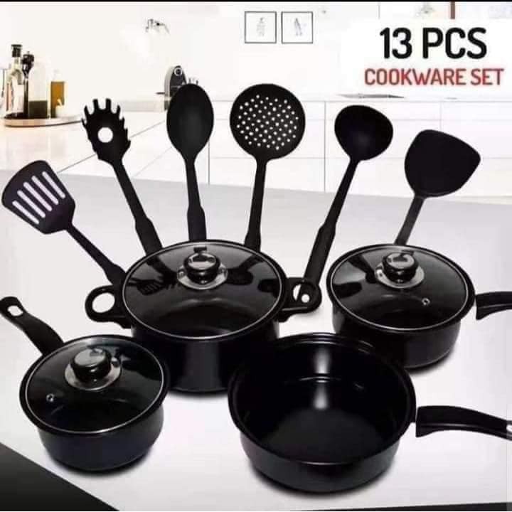 13pcs Cookware Set With Kitchen Wares Shopee Philippines