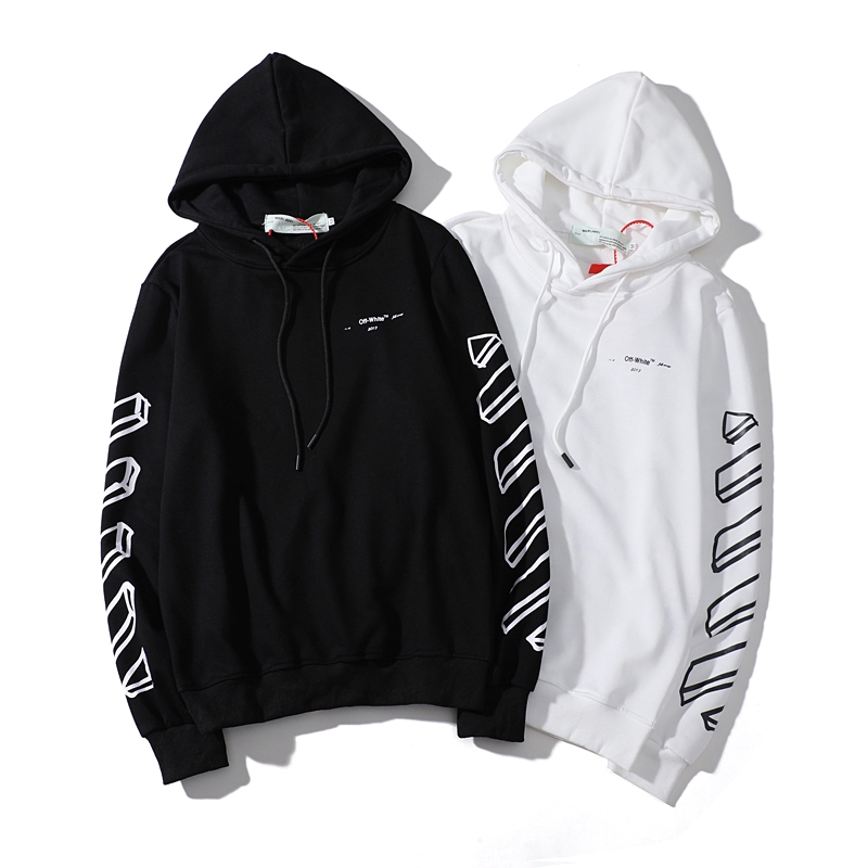 off white plain hoodie