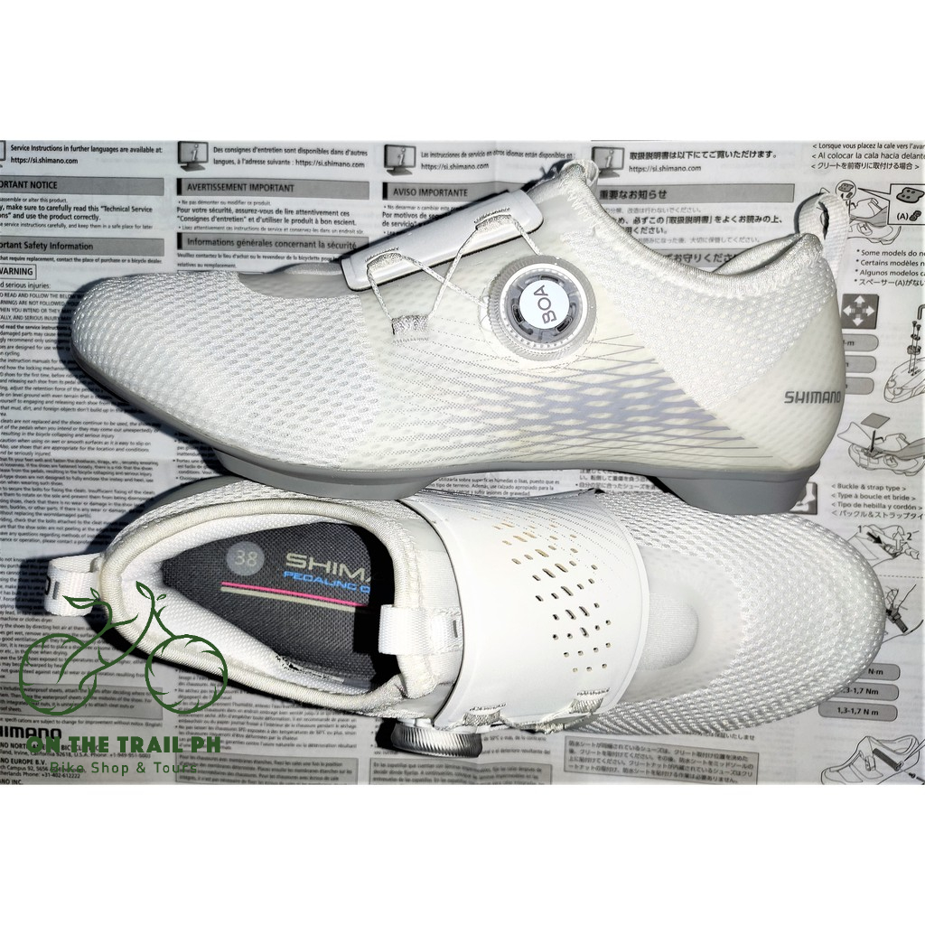 SHIMANO IC5 / IC500 Women Indoor Cycling Bike Shoes White Black or