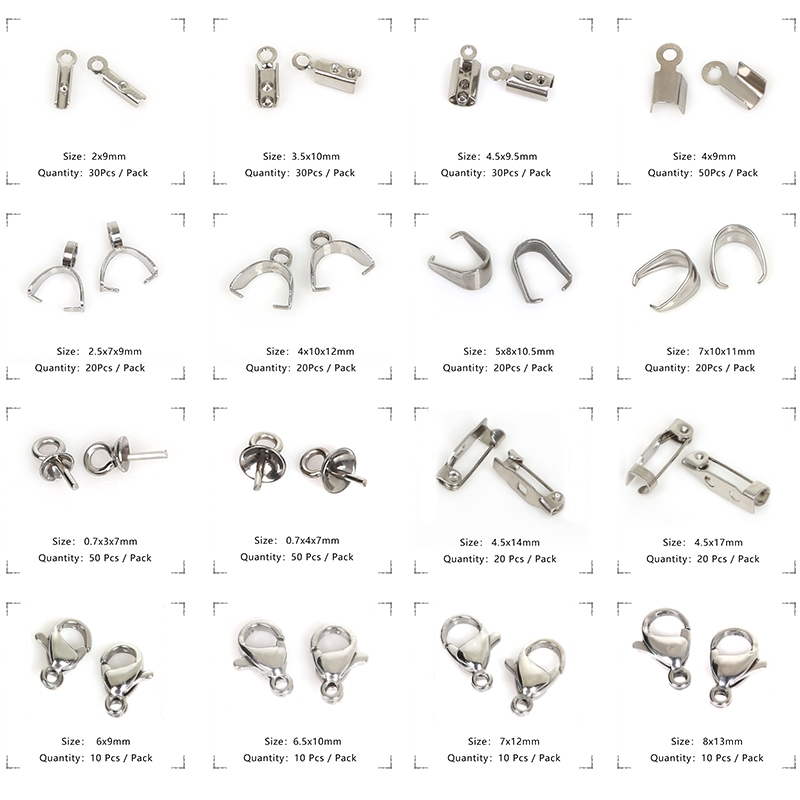 Stainless Steel Lobster Clasp Hooks/Base Safety Pins / Pendant / Tail ...