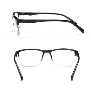 Ultralight Square Half Frame Reading Glasses Presbyopic Glasses Men Women +0.75 1 1.25 1.5 1.75 2 2.25 2.5 2.75 3 #5