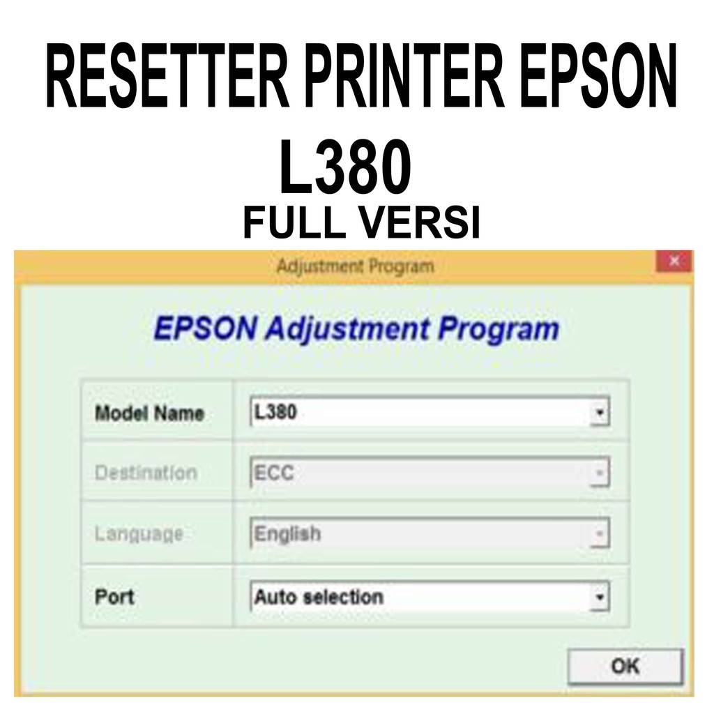 l380 reset software