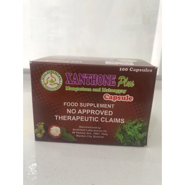 Xanthone PLUS mangosteen and Malunggay 500mg 10 capsules Shopee