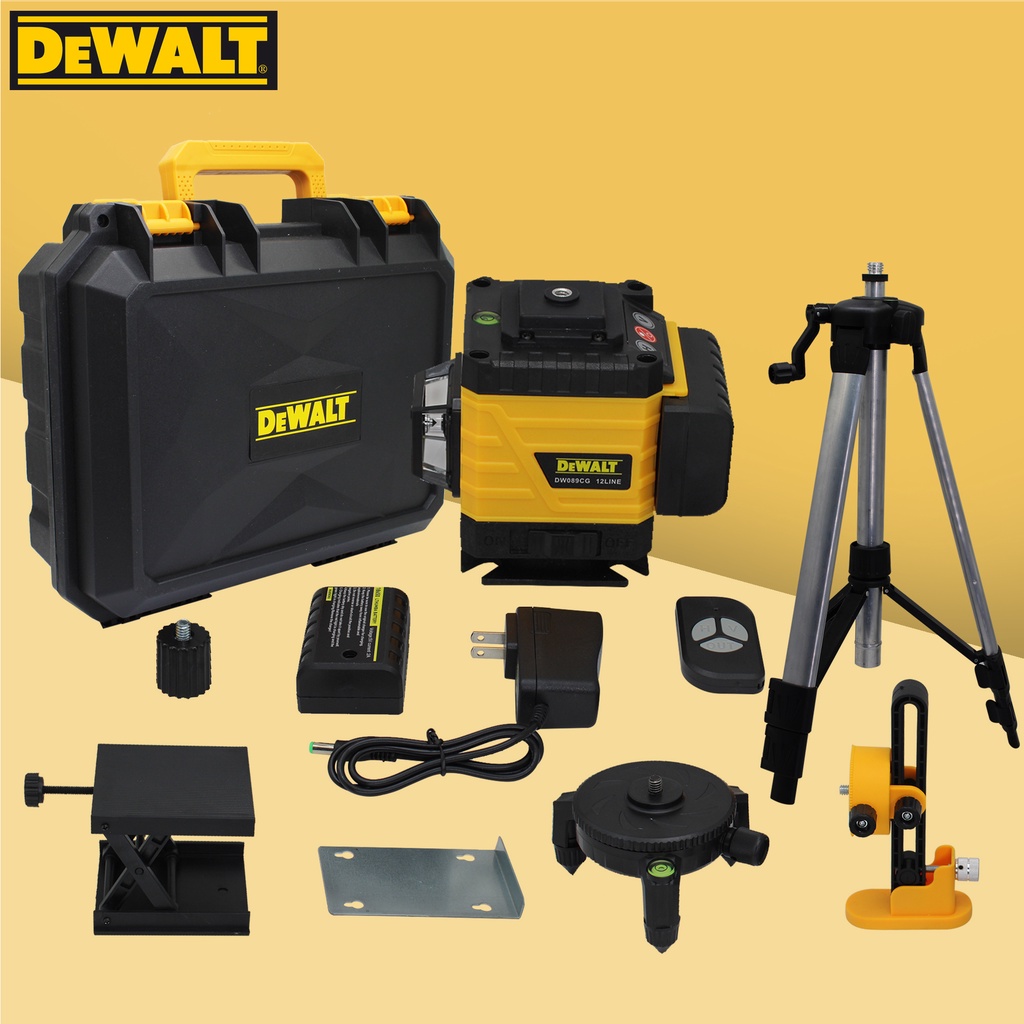 DeWALT DW089CG 12 Line Professional Laser Leveling/Mapping Meter