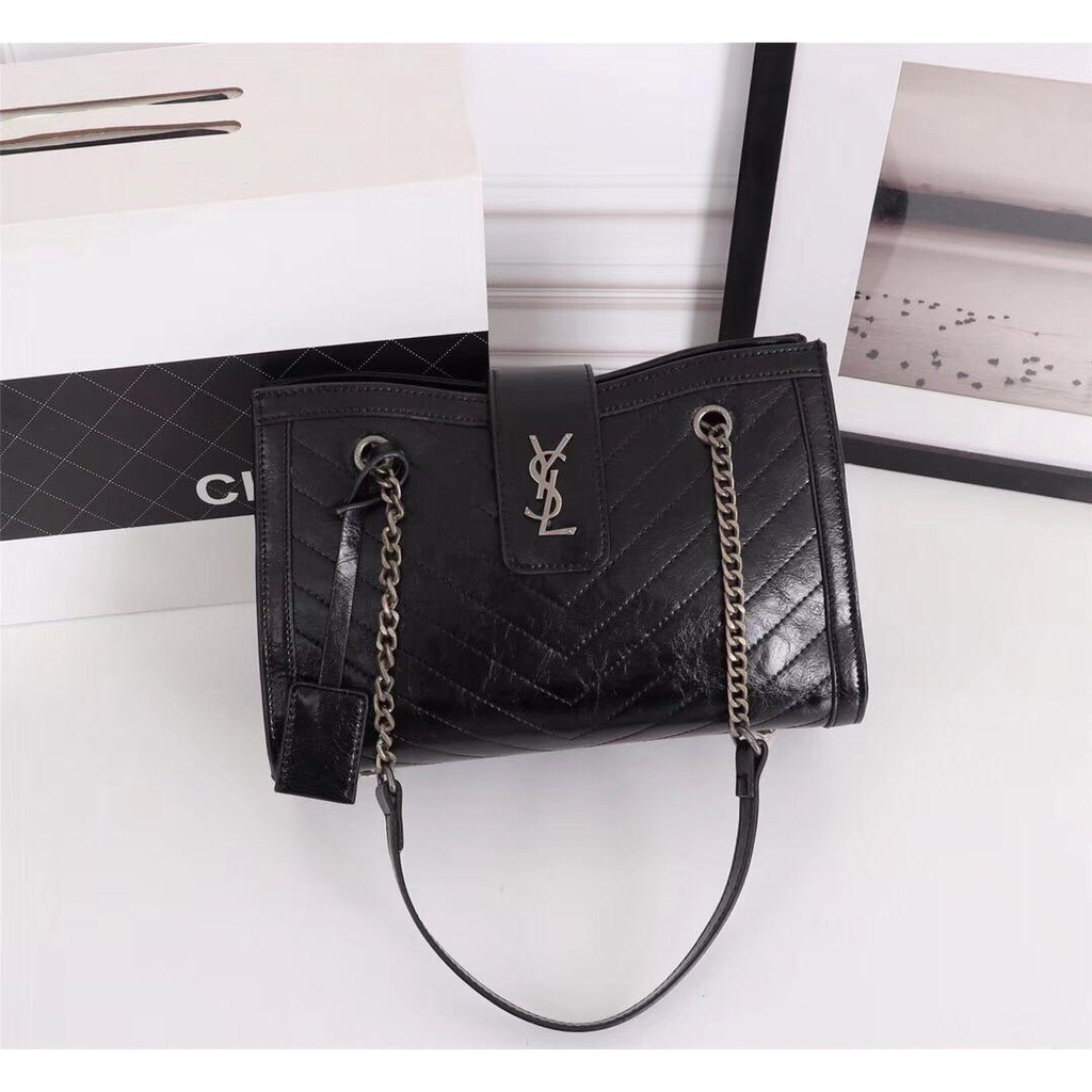 black ysl side bag