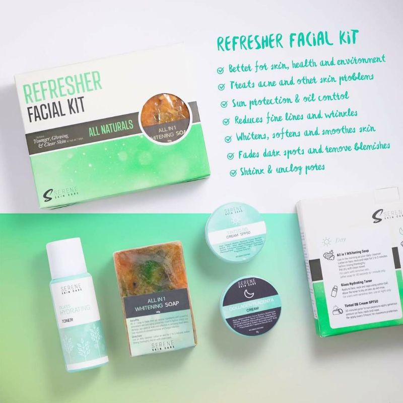Serene Skin Care Refresher Facial Kit Shopee Philippines
